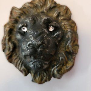 MBCI Vintage Lions Head Belt Buckle LEO!